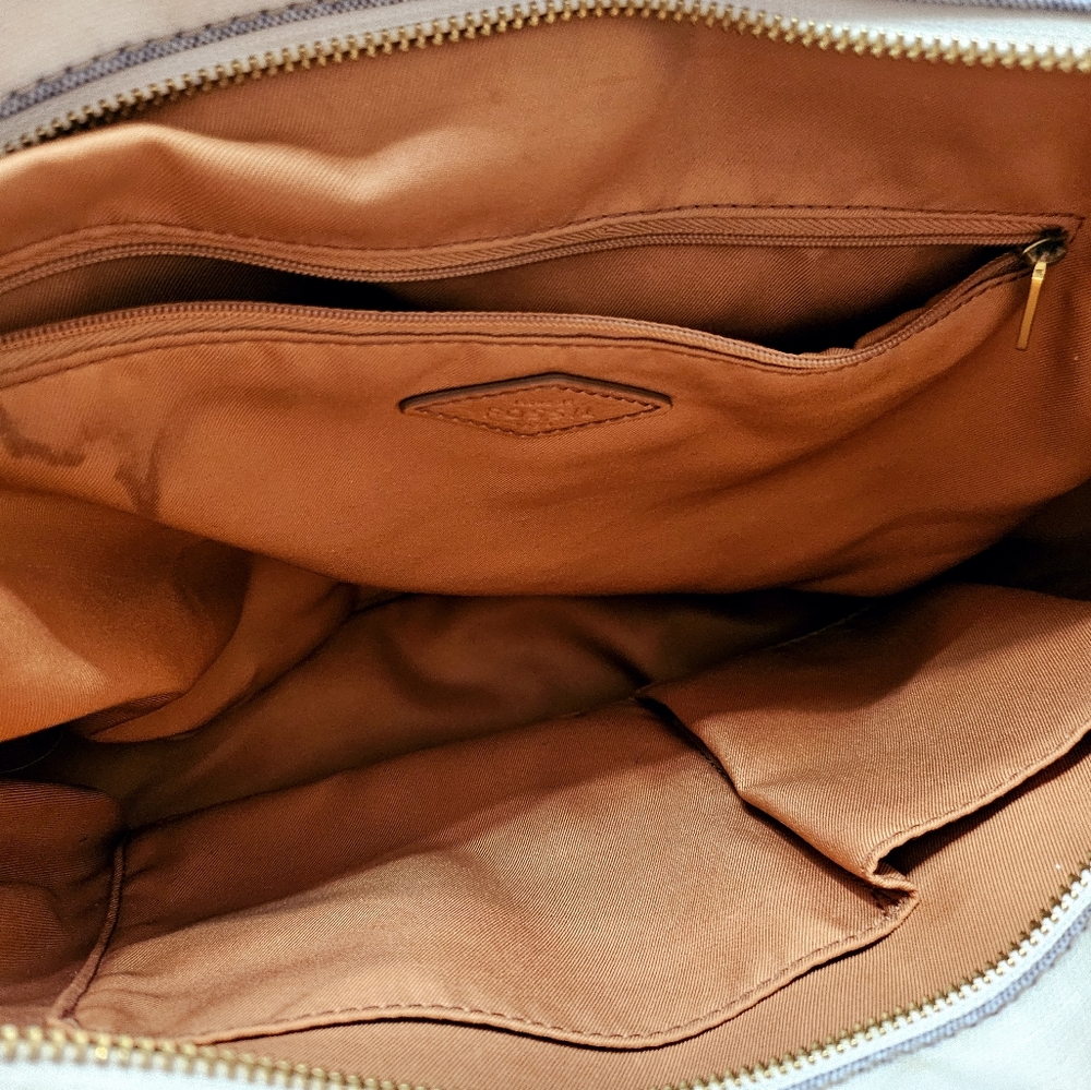 Fossil Striped Gray and Tan Women's Bag - Picture 10 of 13